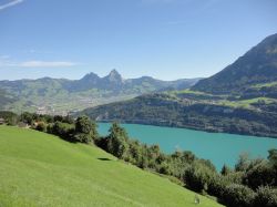 Vista lago 4 Cantoni dalla Seelisberg Rundwanderungen, famoso percorso di trekking della Svizzera