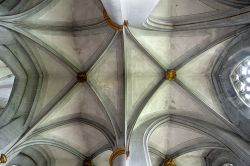 Volte gotiche nella cattedrale di Salem nel Baden Wurttembreg, in Germania sul Lago di Costanza