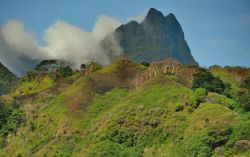 Vulcano Orohena estinto da 800 mila anni 2241 metri la vetta piu elevata della Polinesia Francese