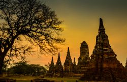 Il tempio di Wat Chaiwatthanaram di Ayutthaya (Thailandia) - © SasinT / Shutterstock.com