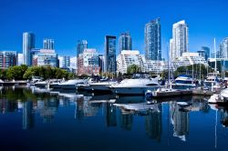 il Waterfront di Toronto. La capitale dell'Ontario si trova nella regione dei grandi laghi e sorge nel Canada orientale sulle rive del Lago Toronto. Non lontano, a sud del centro, si trovano ...