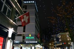 Zurigo by night durante le feste di Natale