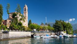 La Chiesa di San Lorenzo, a Tremezzo uno dei borghi sul Lago di Como in Lombardia