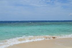 Le acque turchine che lambiscono la spiaggia di Cayo Paraiso
