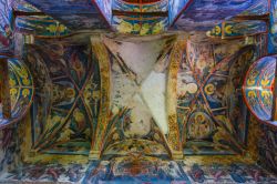 Dipinti all'interno del monastero di Moldovita, uno dei più famosi monasteri della Bucovina e dell'intera Romania. È salvaguardato dall'UNESCO come Patrimonio dell'Umanità ...