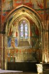 Affreschi nella chiesa di Notre-Dame du Bourg a Rabastens, Francia, una delle mete lungo la strada per Compostela.



