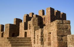 Alcuni dettagli architettonici della fortezza moresca di Silves, Portogallo.



