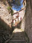 Amelia in provincia di Terni (Umbria): una ripida scalinata.