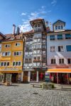 Antica casa a graticcio nel centro di Lindau, Germania, in una giornata di sole - © Eduard Valentinov / Shutterstock.com