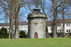 Un'antica torre a Dunfermline, Scozia, UK.
