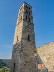 Un'antica torre campanaria nel centro storico di Jajce, Bosnia e Erzegovina.

