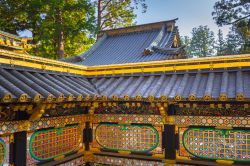 Architettura del santuario di Toshogu a Nikko, Giappone. Questa cittadina situata sulle montagne a nord di Tokyo è una popolare destinazione turistica grazie ai suoi templi e monumenti ...