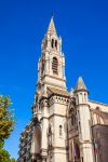 Architettura della chiesa di Santa Perpetua a Nimes, Francia, in stile gotico.

