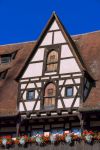 Architettura della vecchia corte di Bamberga, Germania: oggi questo complesso di edifici accoglie al suo interno un museo di storia cittadino. 
