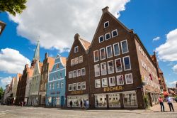 Facciate variopinte nel centro storico di Luneburg