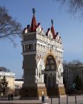 L'arco di trionfo della città di Blagoveshchensk, Russia. E' uno dei monumenti principali della città, fra i più visitati dai turisti. Venne distrutto nel 1936 dai ...