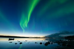 Aurora Boreale nei Territori del Nord-Ovest in Canada