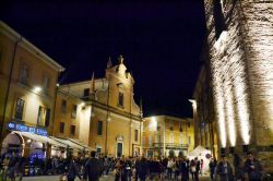 Bagnacavallo illuminata di notte durante la festa di San Michele  - © Festa di San Michele