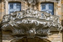 Balcone barocco di metà 18° secolo nel vecchio Municipio di Bamberga, Germania - © Svetlana Beleacov / Shutterstock.com
