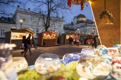 Le bancarelle ricche di idee regalo ed artigianato altoatesino ai mercatini di Natale di Merano - © AlexFilz