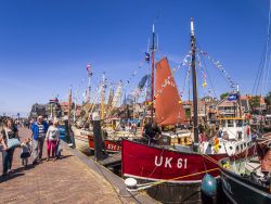 Barche da pesca nel porto di Urk, Paesi Bassi - © www.hollandfoto.net / Shutterstock.com