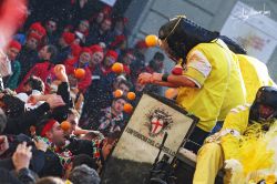 Battaglia delle arance al Carnevale di Ivrea, Piemonte - © Franco Marino