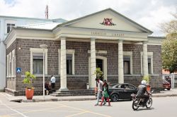 Biblioteca Carnegie a Curepipe, Mauritius. Questo edificio di Curepipe è la sede della biblioteca cittadina in cui sono ospitati volumi e libri rari sulla storia di Mauritius risalenti ...