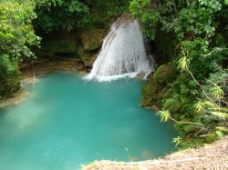 Blue Hole e Secrets Falls nei pressi di Ocho Rios, Giamaica. E' probabilmente l'attrazione turistica più conosciuta di Ocho Rios. Si raggiune partendo da Ocho Rios e viaggiando ...