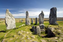 Sito archeologico di Callanish a Lewis and Harris, Scozia - Callanish, paesino situato sulla parte occidentale dell'isola di Lewis and Harris, ospita uno dei più affascinanti monumenti ...