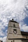 Il Campanile più alto nel centro di Saint-Ursanne in Svizzera - © L F File / Shutterstock.com