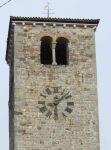 Il campanile della chiesa di San Gervasio e Protasio a Numis in Friuli