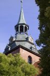 La torre campanaria di Sankt Michaeliskirche, la seconda chiesa più importante di Luneburg