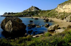 Capo San Nicola lungo la costa di Licata in Sicilia (Agrigento)