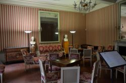 Una delle stanze utilizzate dalla famiglia Bonaparte nella casa dove l'imperatore è nato in Place Letizia, ad Ajaccio
