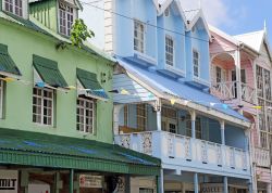Case coloniali a Saint Lucia ai Caraibi