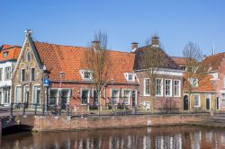 Case in mattoni nel centro storico di Sneek, Olanda.

