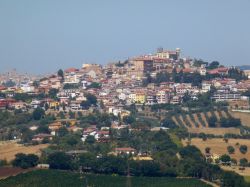 Castelfidardo visto da Loreto (Marche).
