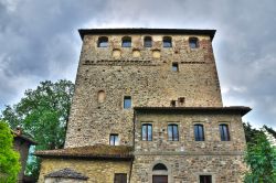 Il castello Malaspiniano a Bobbio, Piacenza, Emilia Romagna. Di proprietà dello stato, questo castello fu costruito per volere di Corradino Malaspina agli inizi del Trecento.
