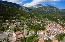 Castione della Presolana, vista dall'alto ...