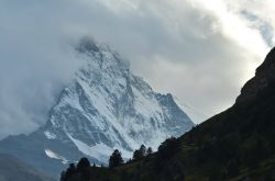 Cervino, la famosa parete nord, vista da Zermatt