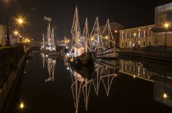 Cesenatico il presepe nel porto canale fotografato ...