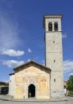 La chiesa dei santi Pietro e Biagio di Cividale del Friuli, Udine, Italia. Situata nella piazzetta di San Biagio, nel borgo Brossana, sorge a pochi passi dal Tempietto Longobardo.

