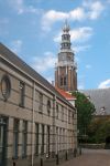 Chiesa della cittadina olandese di Vlissingen con il campanile. 

