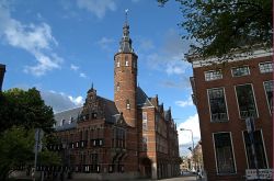 Una chiesa nel centro storico di Groningen in Olanda