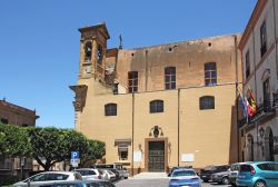 Una chiesa nel centro storico di Corleone, siamo in Sicilia