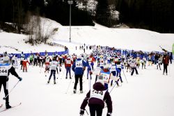 Corsa di sci di fondo sulle nevi di Tesero in Trentino - © Matteo Fes / Shutterstock.com