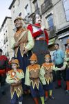 Costumi tradizionali indossati alla Geants de Fromulus Parade di Pezenas (Francia) - © david muscroft / Shutterstock.com