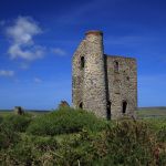 Cripplease Engine House nei pressi di St. Ives, Cornovaglia, Regno Unito. Questo edificio in pietra si trova nella parrocchia di Towednack.
