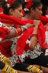 Danza di ragazze maldiviane durante una celebrazione folkloristica