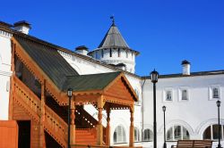 Un dettagio architettonico del cremlino a Tobolsk, Russia.
